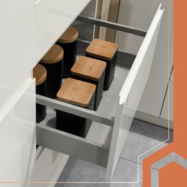 Протиковзкий килимок для шухляд Ruhhy 500x50 см White (5900779961579)