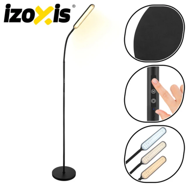 Торшер Izoxis LED 180 см з пультом ДК і таймером Black (5900779961630)