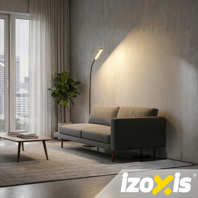 Торшер Izoxis LED 180 см з пультом ДК і таймером Black (5900779961630)
