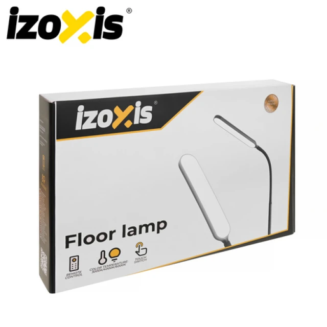 Торшер Izoxis LED 180 см з пультом ДК і таймером Black (5900779961630)
