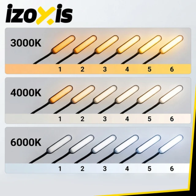 Торшер Izoxis LED 180 см з пультом ДК і таймером Black (5900779961630)