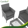 Комплект садових меблів з техноротангу диван + Gardlov 2 крісла + стіл Anthracite (5900779961739)