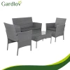 Комплект садових меблів з техноротангу диван + Gardlov 2 крісла + стіл Anthracite (5900779961739)
