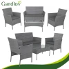 Комплект садових меблів з техноротангу диван + Gardlov 2 крісла + стіл Anthracite (5900779961739)