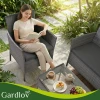 Комплект садових меблів з техноротангу диван + Gardlov 2 крісла + стіл Anthracite (5900779961739)
