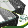 Комплект садових меблів з техноротангу диван + Gardlov 2 крісла + стіл Black (5900779961746)