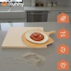 Камінь для піци Ruhhy 38x36 см з бамбуковою лопаткою кордієрит (5900779961784)