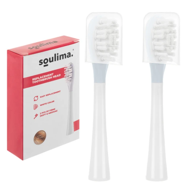 Насадки для зубної щітки Soulima X800 2 шт White (5900779961821)