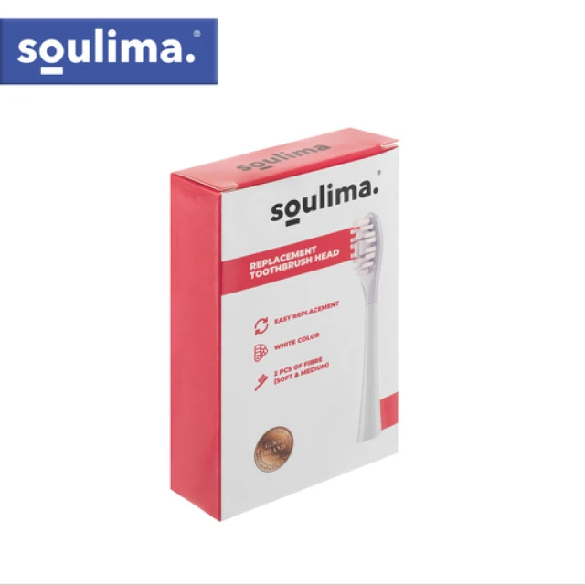 Насадки для зубної щітки Soulima X800 2 шт White (5900779961821)