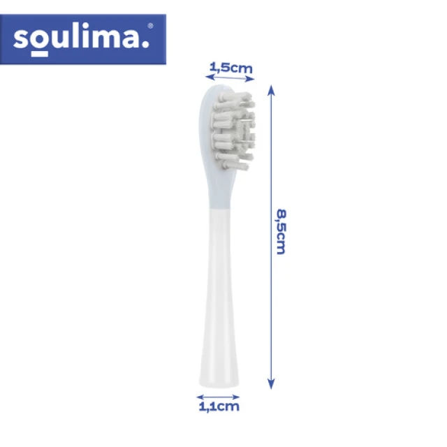 Насадки для зубної щітки Soulima X800 2 шт White (5900779961821)