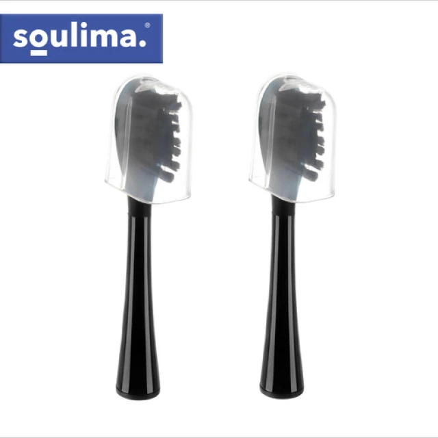 Насадки для зубної щітки Soulima 2 шт Black (5900779961838)