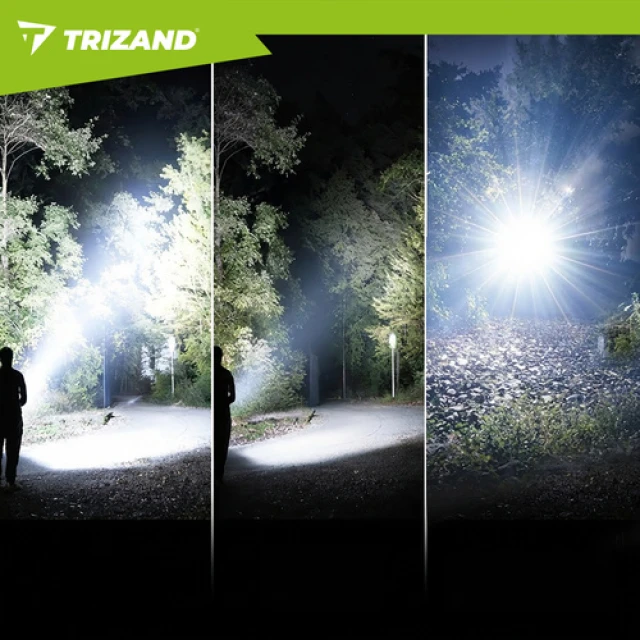 Ліхтарик тактичний Trizand 26950 800 лм USB-C 5000 мАг Black (5900779961890)