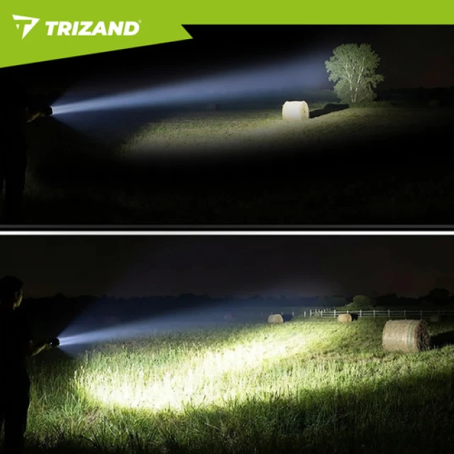 Ліхтарик тактичний Trizand 26950 800 лм USB-C 5000 мАг Black (5900779961890)