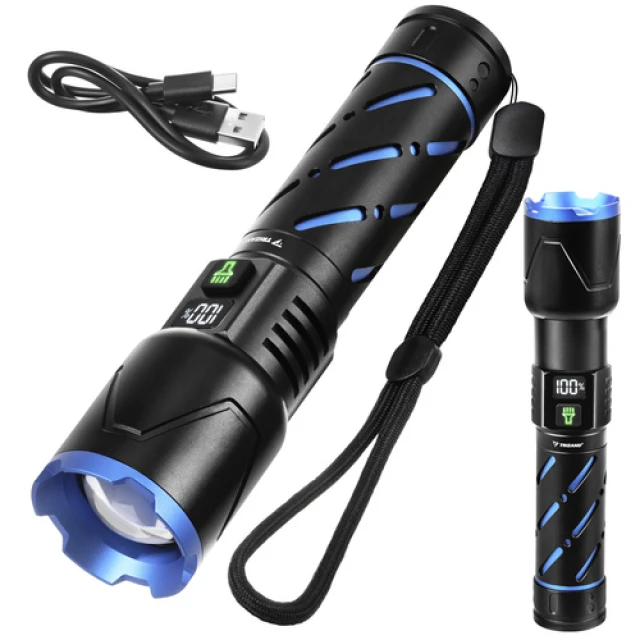 Ліхтарик тактичний Trizand 26950 800 лм USB-C 5000 мАг Black (5900779961890)