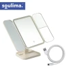 Дзеркало косметичне Soulima LED складне з підсвічуванням (5900779961906)