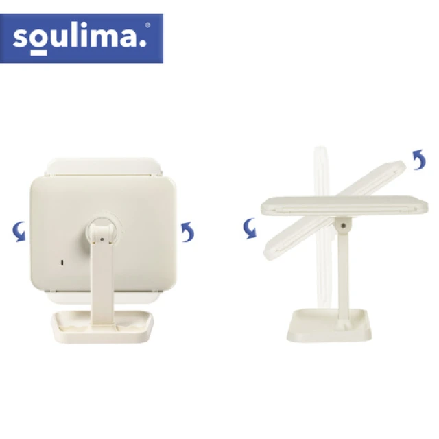 Дзеркало косметичне Soulima LED складне з підсвічуванням (5900779961906)