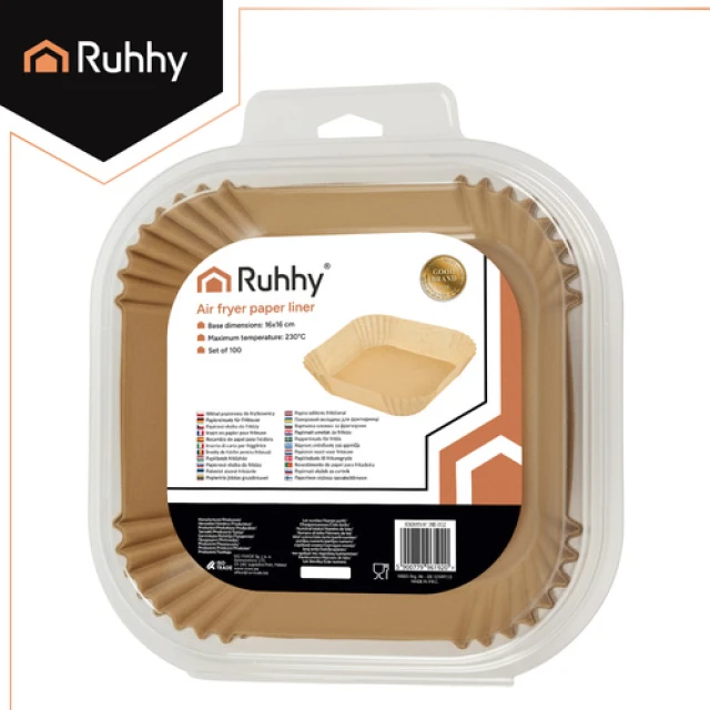 Паперові вкладиші для аерогриля Ruhhy 16x16 см 100 шт (5900779961920)