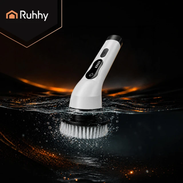 Електрична щітка для ванної Ruhhy 27015 USB 9 насадок (5900779961944)
