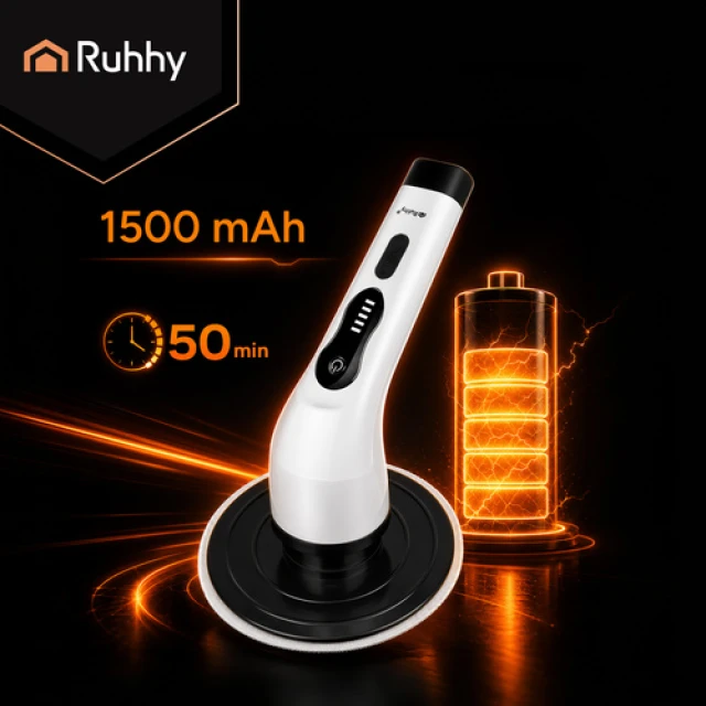 Електрична щітка для ванної Ruhhy 27015 USB 9 насадок (5900779961944)