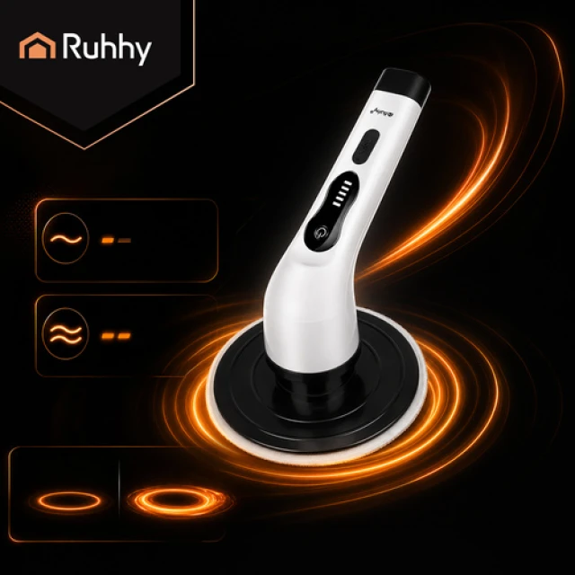 Електрична щітка для ванної Ruhhy 27015 USB 9 насадок (5900779961944)