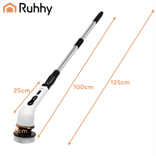 Електрична щітка для ванної Ruhhy 27015 USB 9 насадок (5900779961944)