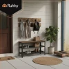 Стеллаж для обуви с вешалкой Ruhhy 73 см Brown (5900779962002)