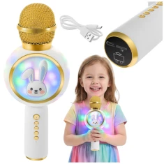 Мікрофон караоке бездротовий Izoxis 27047 Bluetooth White (5900779962057)