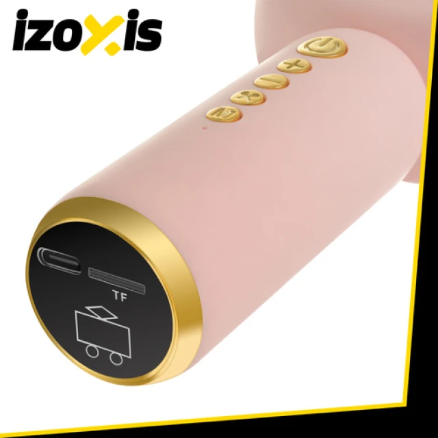 Мікрофон караоке бездротовий Izoxis 27048 Bluetooth Pink (5900779962064)