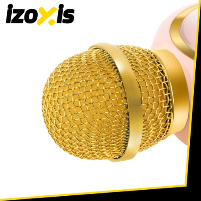 Мікрофон караоке бездротовий Izoxis 27048 Bluetooth Pink (5900779962064)