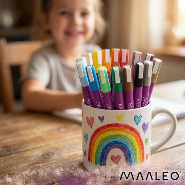 Маркери акрилові водостійкі Maaleo 16 шт по 8 мл (5900779962095)