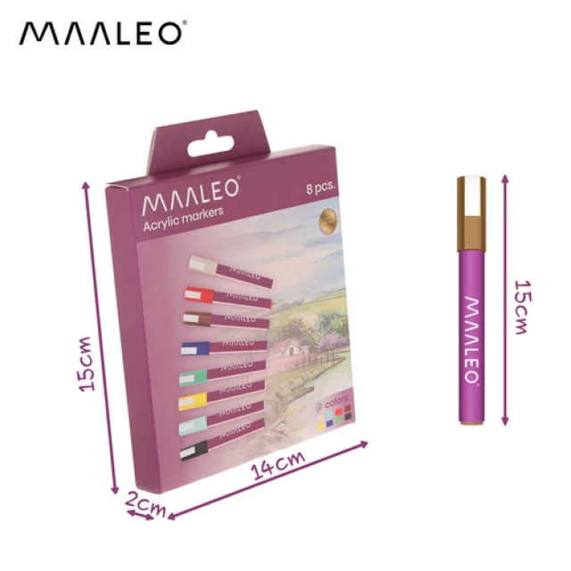 Набір акрилових маркерів Maaleo 8 шт (5900779962101)