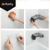Кутова полиця для ванної кімнати Ruhhy 2 шт Black (5900779962156)
