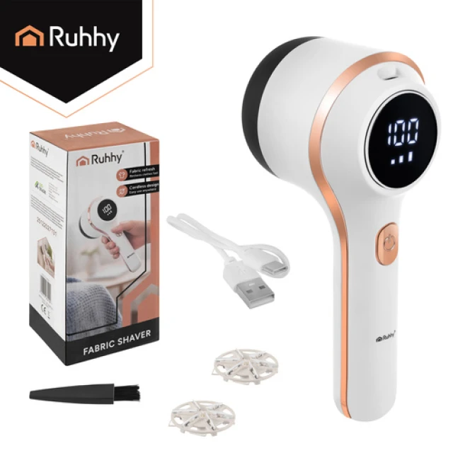 Машинка для видалення катишків Ruhhy 27131 бездротова з USB-C (5900779962194)