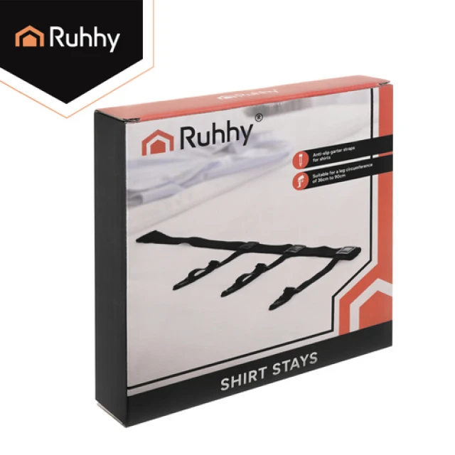Подтяжки для рубашки мужские Ruhhy Black (5900779962316)