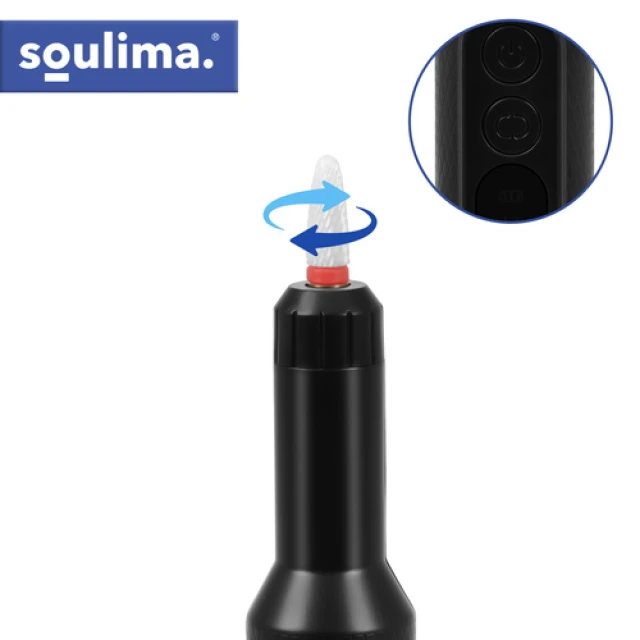 Фрезер для манікюру Soulima 18000 об/хв USB-C набір 6 насадок (5900779962330)