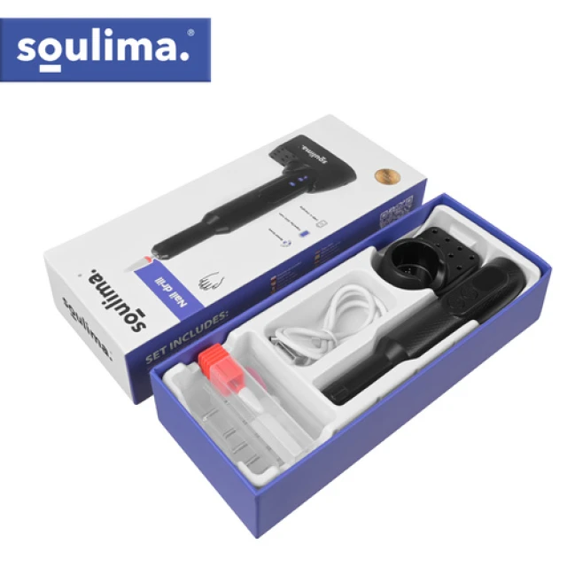Фрезер для манікюру Soulima 18000 об/хв USB-C набір 6 насадок (5900779962330)