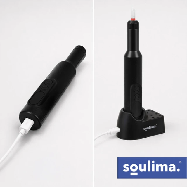 Фрезер для манікюру Soulima 18000 об/хв USB-C набір 6 насадок (5900779962330)