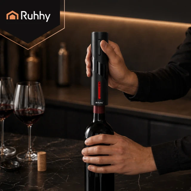 Електричний штопор Ruhhy 27312 з USB набір 4 предмети (5900779962484)