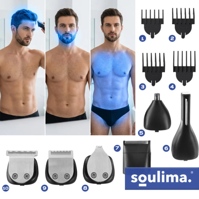 Машинка для стрижки Soulima 27313 8 в 1 (5900779962491)