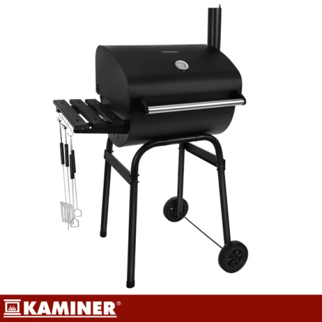 Садовий гриль вугільний з кришкою Kaminer 82x51x117 см (5900779962514)