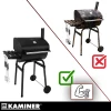 Садовий гриль вугільний з кришкою Kaminer 82x51x117 см (5900779962514)