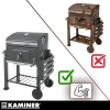 Садовий гриль вугільний з кришкою Kaminer 116x55x110 см (5900779962545)