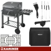 Садовий гриль вугільний з кришкою Kaminer 116x55x110 см (5900779962545)