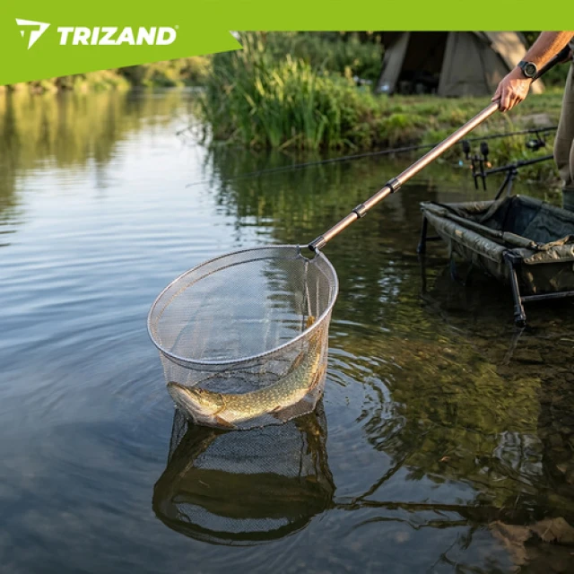 Підсак рибальський телескопічний Trizand 335 см глибина 48 см (5900779962606)