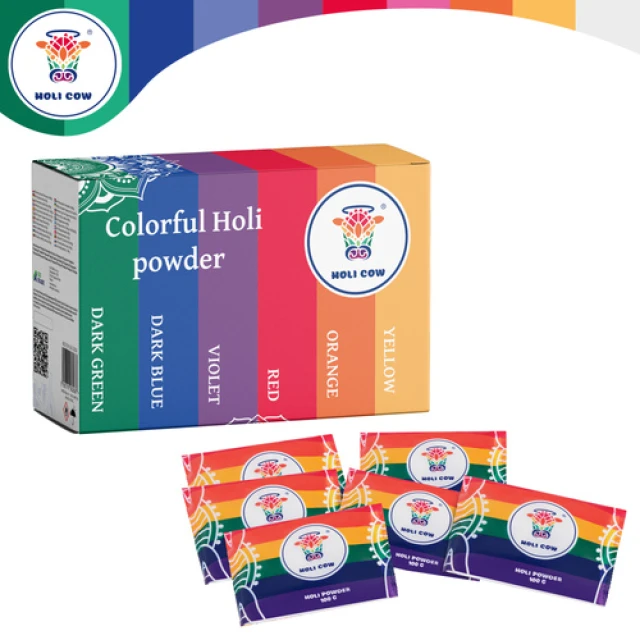 Набір кольорового порошку Holi Cow 6 шт x 100 г (5900779962637)