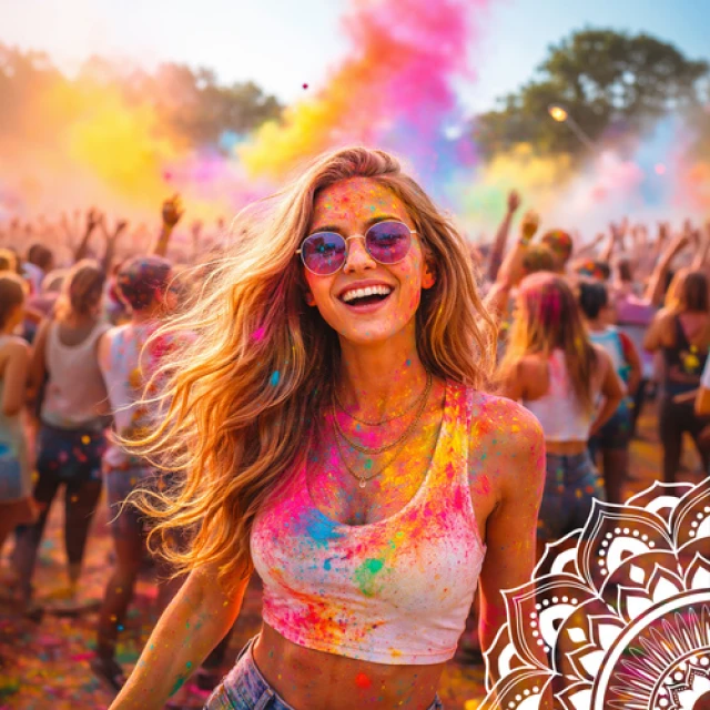 Набір кольорового порошку Holi Cow 6 шт x 100 г (5900779962637)