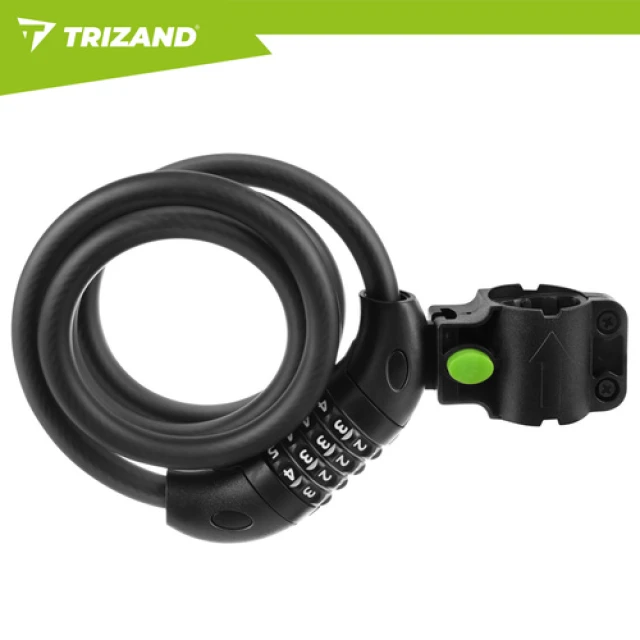 Велосипедний замок кодовий тросовий Trizand 120 см (5900779962644)
