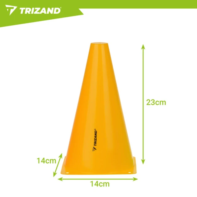 Тренувальні конуси Trizand 23 см 10 шт (5900779962705)