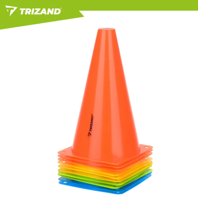 Тренувальні конуси Trizand 23 см 10 шт (5900779962705)