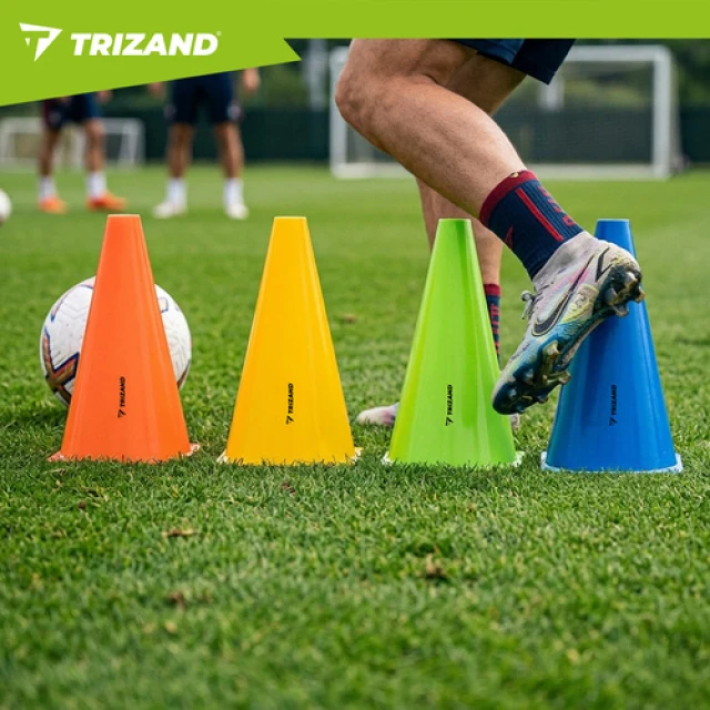 Тренувальні конуси Trizand 23 см 10 шт (5900779962705)